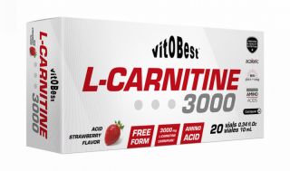 Kaufen VIT.O.BEST L-CARNITIN 3000 20 FLASCHEN 10 ML ERDBEERE Von 23,20€