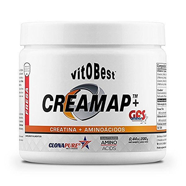 Creamap+GFS aminos 200 gr Aardbei gepoederd