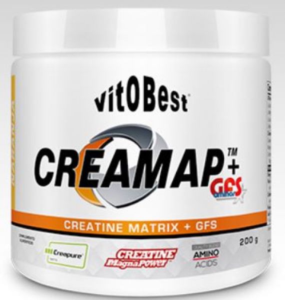 CREAMAP+GFS AMINOS 200 gr AARDBEI - VitOBest