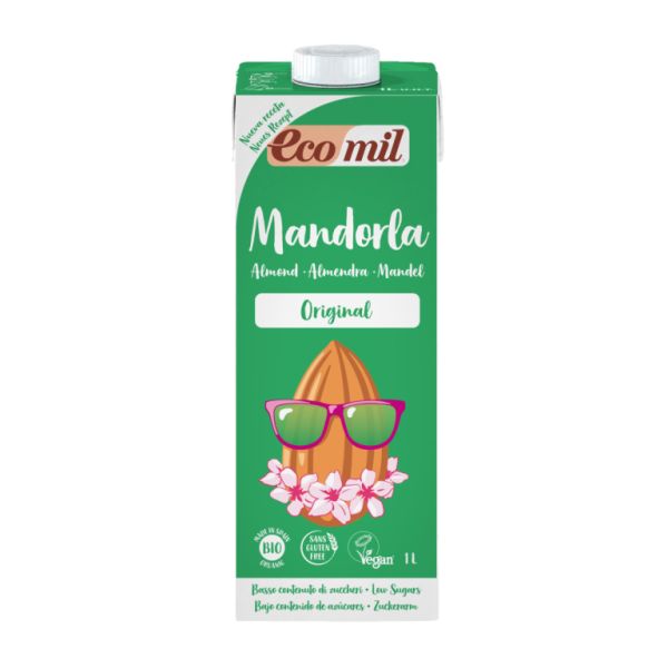 ECOMIL MANDORLA ALMENDRA BIO 1 Litro - NUTRIOPS