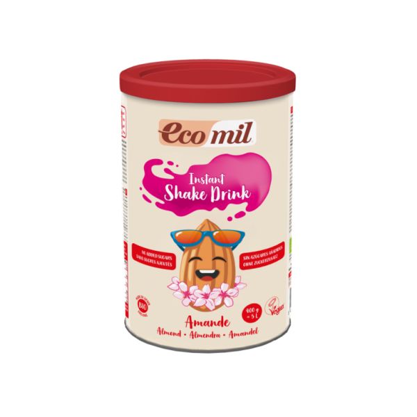 ECOMIL AMANDEL NATUUR (SUIKERVRIJ) 400 G