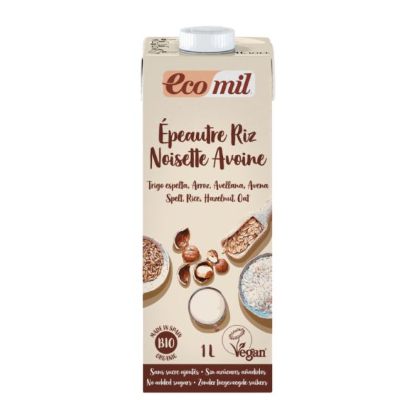 ECOMIL RIZ D'ÉPEAUTRE NOISETTE AVOINE BIO 1L 1L