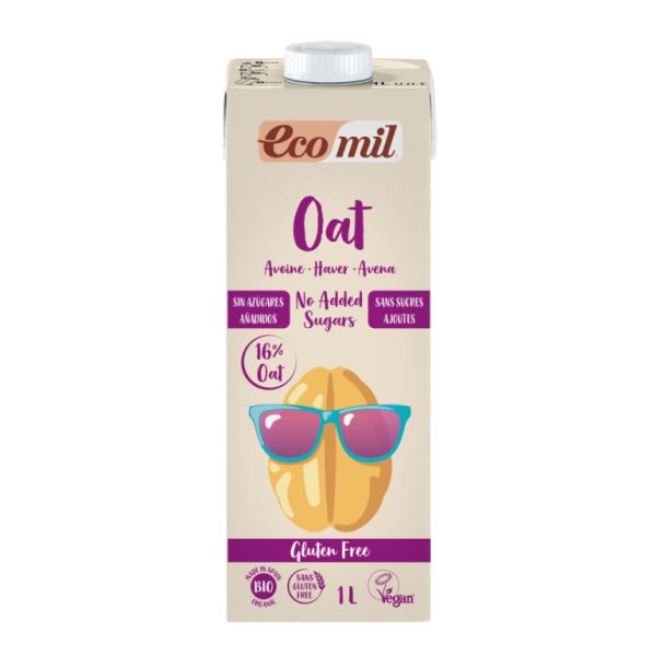 ECOMIL OAT NATURE SEM GLÚTEN BIO 1 L SEM AÇÚCAR