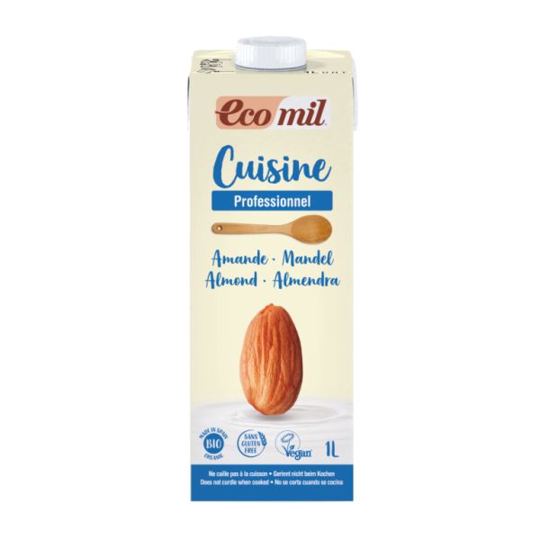 ECOMIL CUISINE ALMOND BIO 1 L - NUTRIOPS