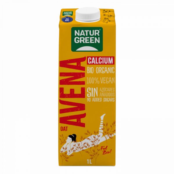 BEBIDA AVENA CALCIUM BIO 1 LITRO - NATURGREEN