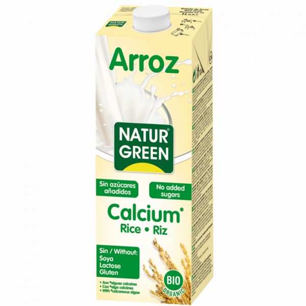 BEBIDA ARROZ CALCIUM BIO 1 LITRO - NATURGREEN