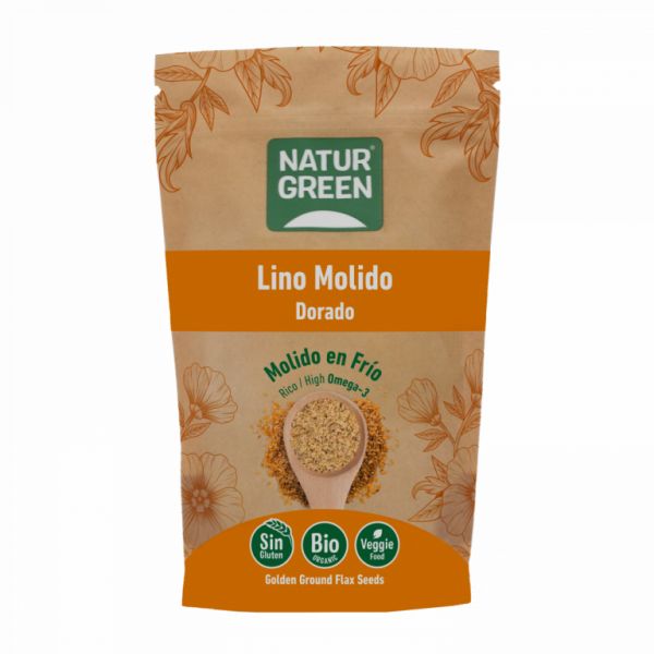 GOLDENE LEINSAMEN GEMAHLEN BIO 225 GR - NATURGREEN