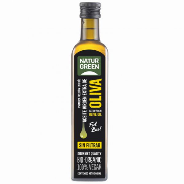 Huile d'olive extra vierge biologique non filtrée 500 ml