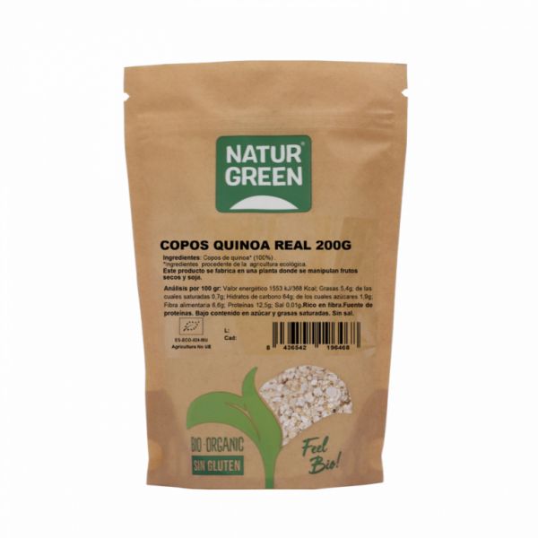 BIO KÖNIGLICHE QUINOAFLOCKEN 200 GR - NATURGREEN