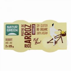 Buy NATURGREEN VANILLA RICE DESSERT 2 x 125 GR By 2,45€