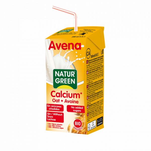 BOISSON D'AVOINE AU CALCIUM 200 ML - NATURGREEN