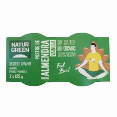 Buy NATURGREEN VANILLA ALMOND DESSERT 2 x 125 GR By 2,95€