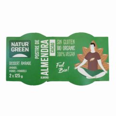 Kopen NATURGREEN CHOCOLADE AMANDELDESSERT 2 x 125 GR Door 2,95€