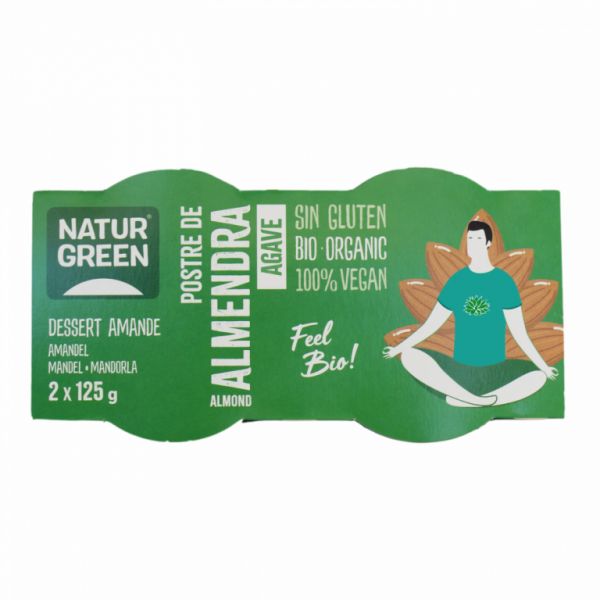 AMANDEL AGAVE DESSERT 2 x 125 GR - NATURGREEN