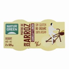 Comprar NATURGREEN ARROZ DE SOBREMESA CANELA LIMÃO 2 x 125 GR Por 2,45€