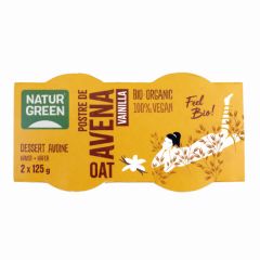 Buy NATURGREEN OATMEAL VANILLA DESSERT 2 x 125 GR By 2,45€