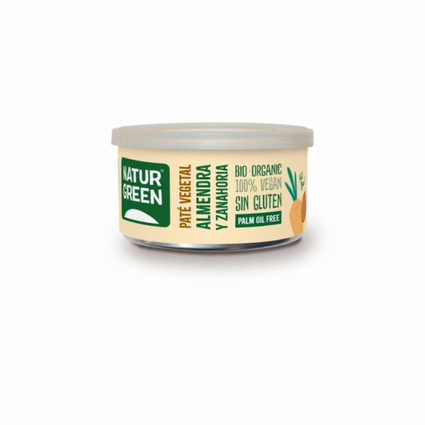 PATÉ ALMENDRAS ZANAHORIA BIO 125 GR - NATURGREEN