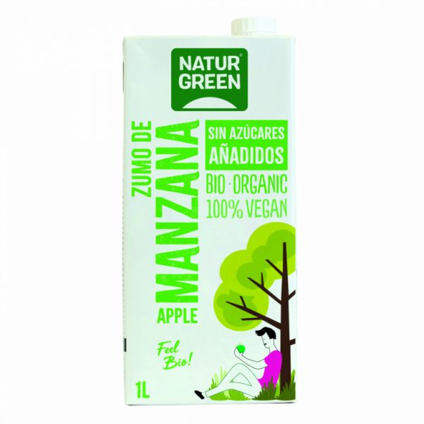 ORGANIC APPLE JUICE 1 LITER - NATURGREEN