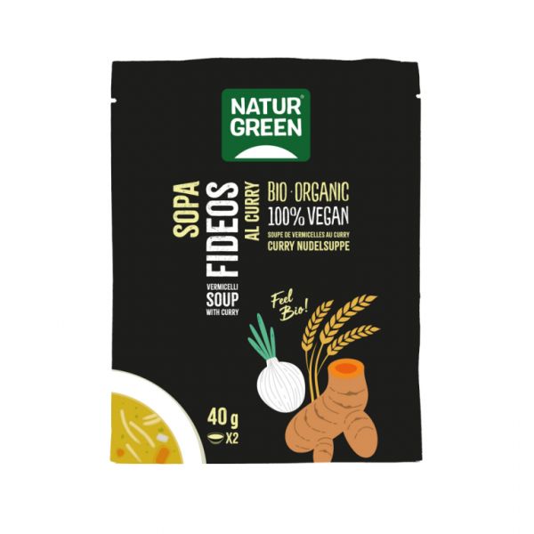 BIO CURRY NOEDELSOEP 40 GR - NATURGREEN