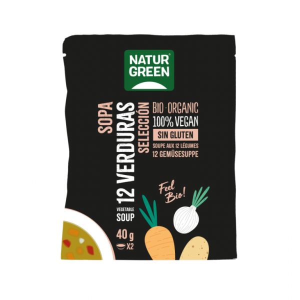 SOPA 12 VERDURAS BIO 40 GR - NATURGREEN