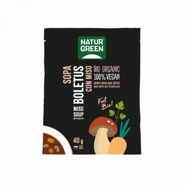 BOLETUS SOUP WITH BIO MISO 40 GR - NATURGREEN