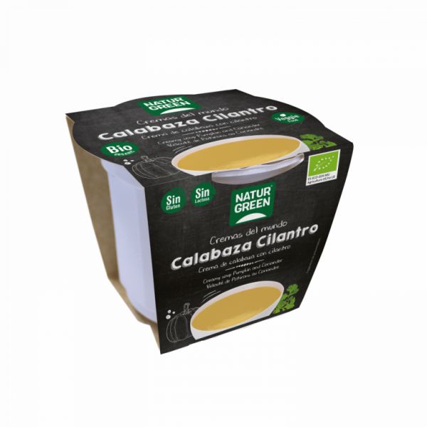 CREMA CALABAZA CILANTRO BIO 310 GR - NATURGREEN