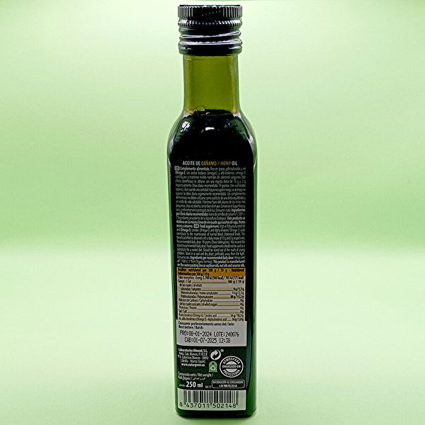 Aceite Cáñamo Bio 250 ml - NATURGREEN Img 3