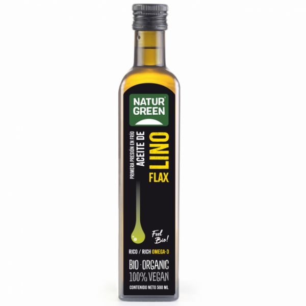 Óleo de Linho Orgânico 500 ml - NATURGREEN