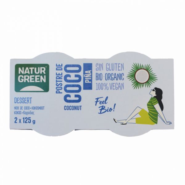 DESSERT BIO ANANAS COCO 2 X 125 GR - NATURGREEN