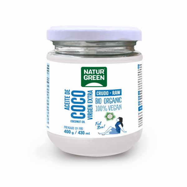 Ekologisk jungfrukokosolja 400 gr - NATURGREEN