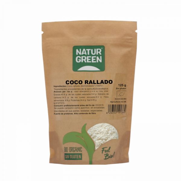 COCCO GRATTUGIATO BIO 125 GR - NATURGREEN