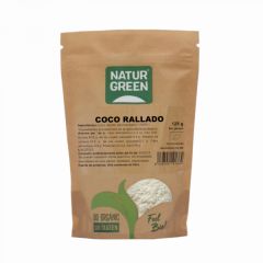 Kopen NATURGREEN BIOLOGISCHE GERASPTE KOKOSNOOT 125 GR Door 2,45€