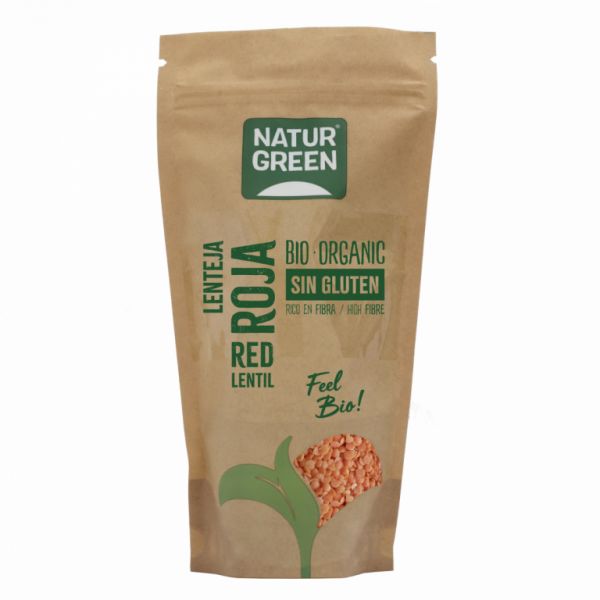 BIO LENTILHA VERMELHA 500 GR - NATURGREEN