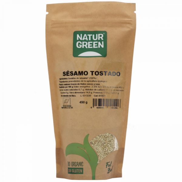 BIO GERÖSTETER SESAM 450 Gramm - NATURGREEN