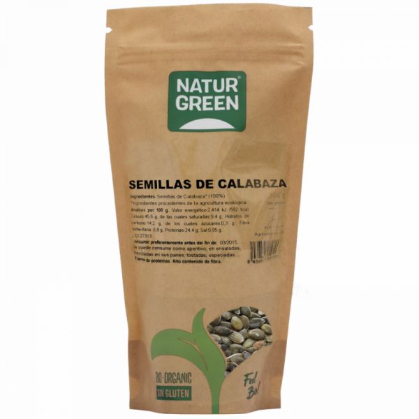 GRAINES DE CITROUILLE BIO 450 Grammes - NATURGREEN