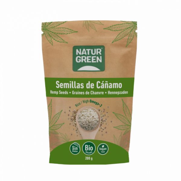 EKOLOGISKA HAMPAFÖR 200 gram - NATURGREEN