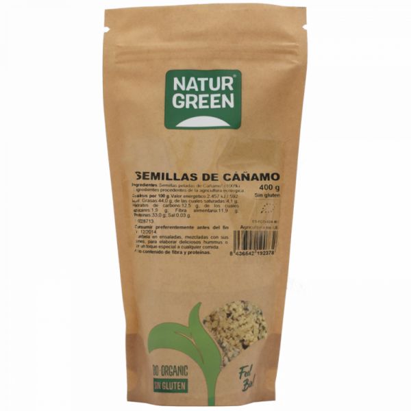 EKOLOGISKA HAMPAFÖR 400 gram - NATURGREEN