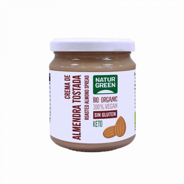 BIO TOASTED ALMOND CREAM 250 Grams - NATURGREEN