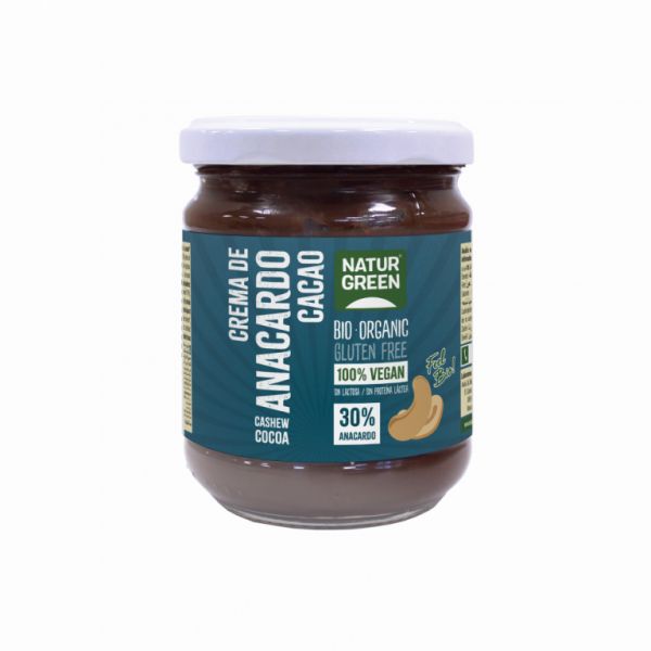 ANACARDO CREAM CACAO BIO 200 Grams - NATURGREEN