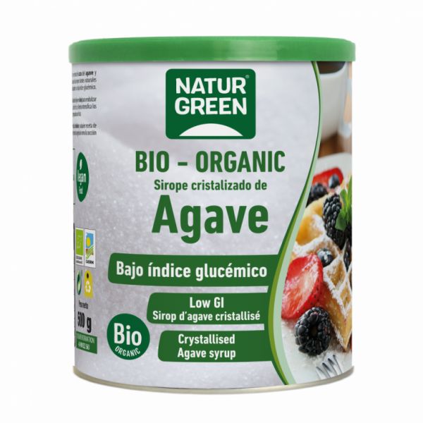 SCIROPPO CRISTALLIZZATO DI AGAVE BIO 500 Grammi