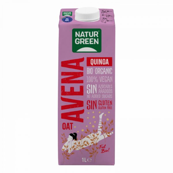 BEBIDA AVENA QUINOA BIO (SIN GLUTEN) 1Litro SIN AZUCAR