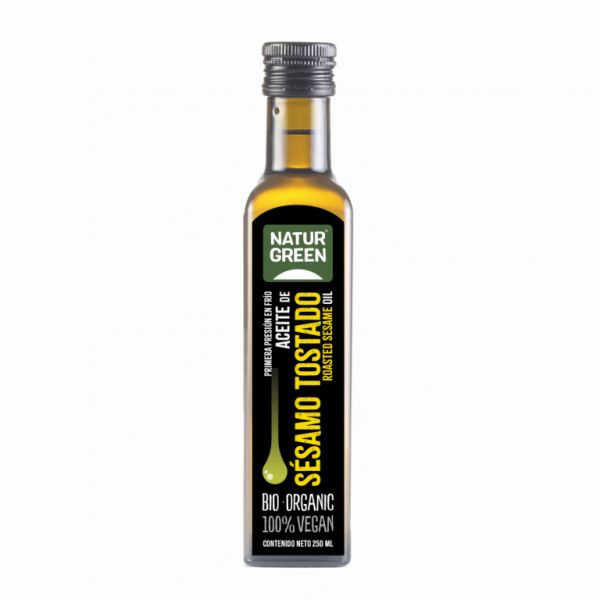 Olio di Sesamo Tostato Biologico 250 Millilitri