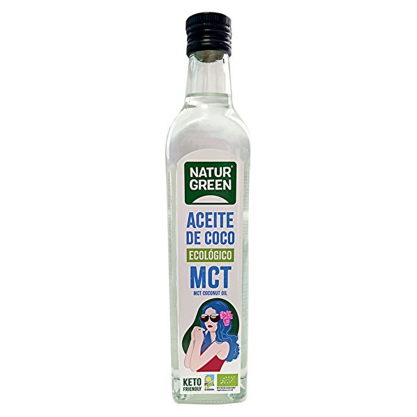 Aceite de coco MCT BIO 500 Mililitros - NATURGREEN Img 2