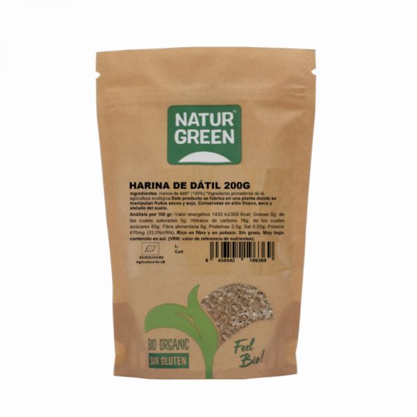 BIO DATE FLOUR 200 Grams - NATURGREEN