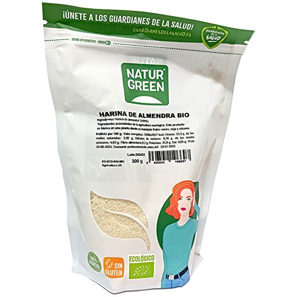 Farina d'ametlla BIO 300 g - NATURGREEN