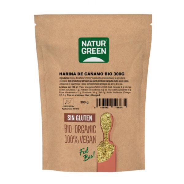 Bio-Hanfmehl 300 g - NATURGREEN