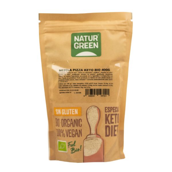 NATURGREEN BARREJA PIZZA KETO 400gr - NATURGREEN