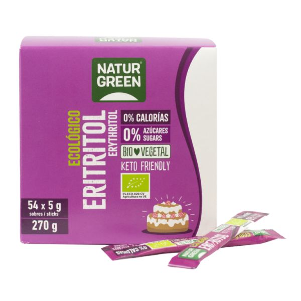 Bio Erythritol 54 Sticks à 5 g - NATURGREEN