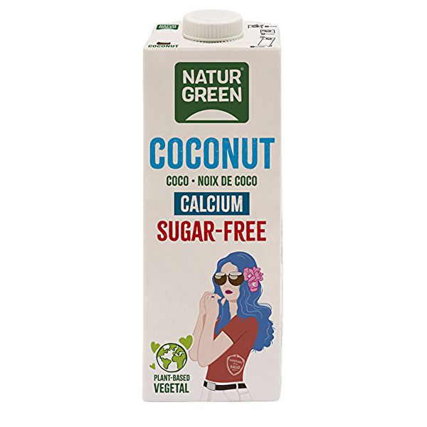 Beguda de Coco Calci Sense Sucre 1 L - NATURGREEN