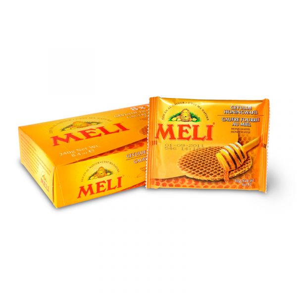 Honey Waffles 20 Units of 30 g - MELIS